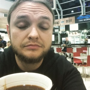 5am at Mackay Airport, July 2015. Trying to stay awake.